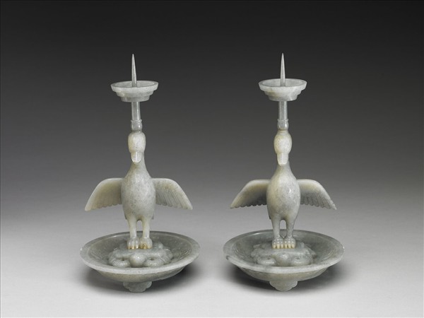 玉海晏河清燭台