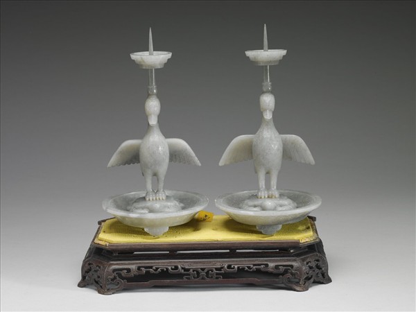 玉海晏河清燭台