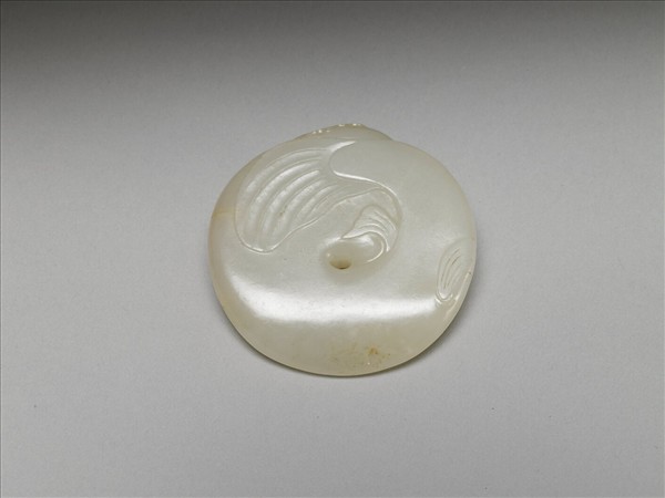 玉鯰魚啣芝玉飾