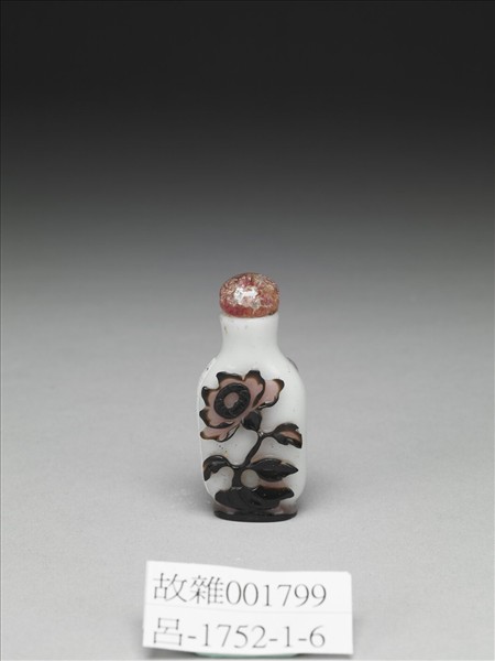 白套雙色玻璃丹鳳朝陽鼻煙壺