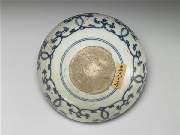 青花花卉紋缽