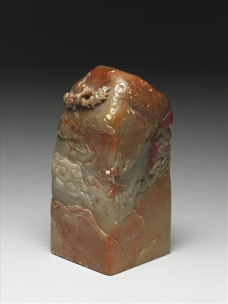 雞血石雕赤壁圖未刻印