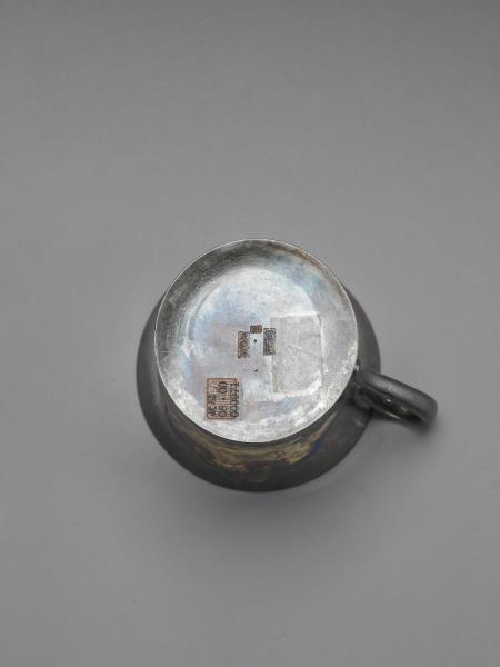 銀胎畫琺瑯山水圖杯