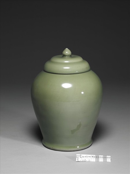 龍泉窯 青瓷蓋罐