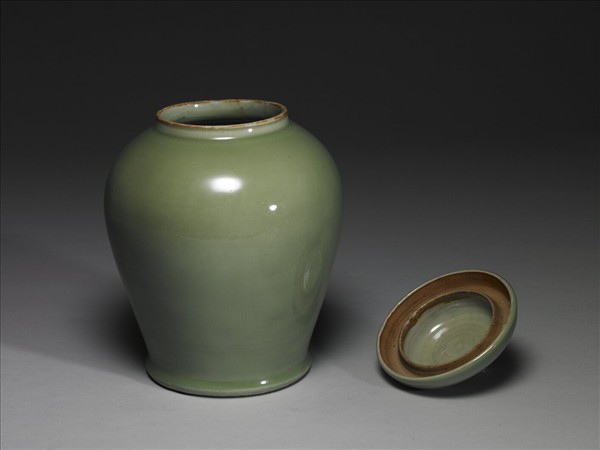 龍泉窯 青瓷蓋罐