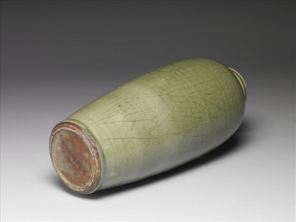 龍泉窯 青瓷直口長瓶