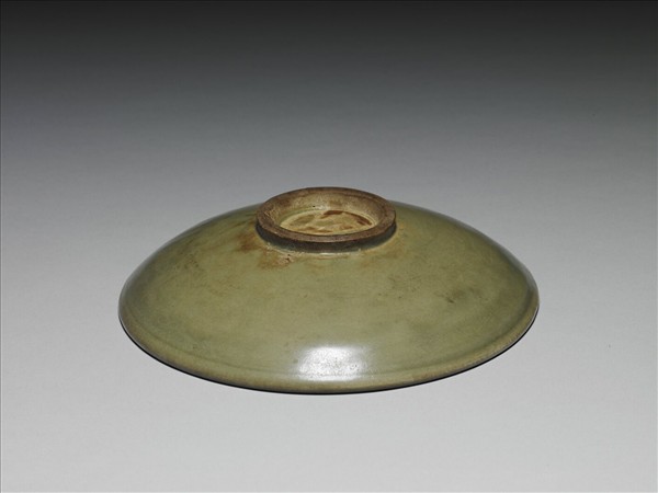 耀州窯系 青瓷劃花盤