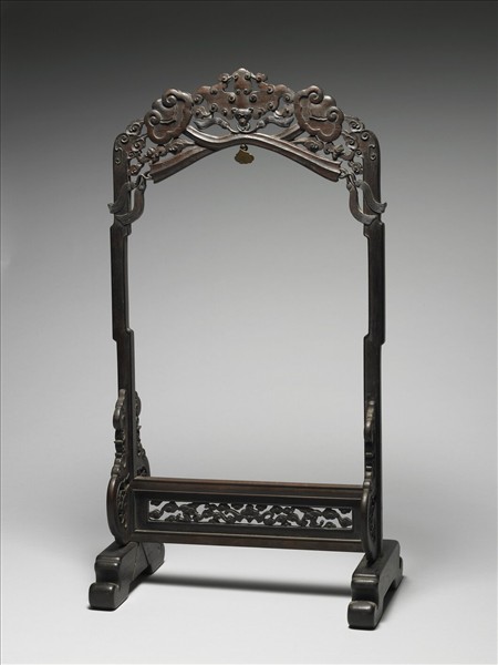 如意雲蝠紋木架