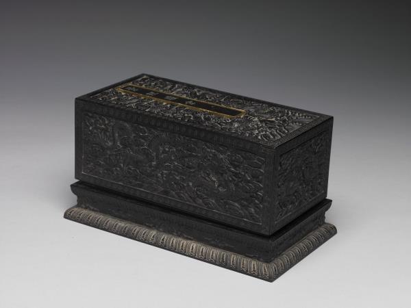 景貺臚全」雲龍紋木盒- 故宮