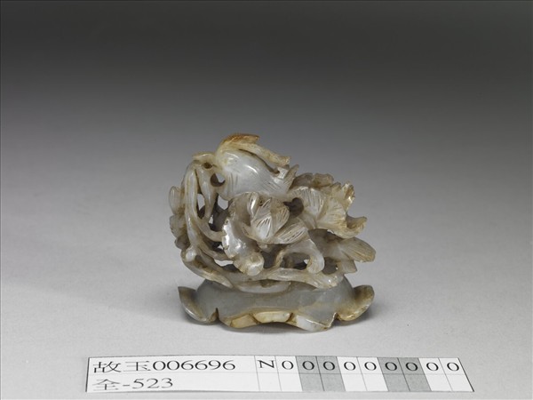 鴛鴦荷葉紋玉頂