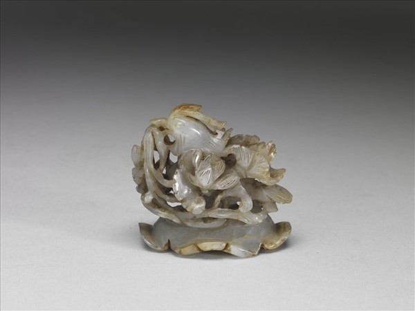 鴛鴦荷葉紋玉頂