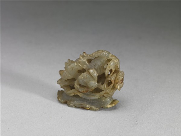 鴛鴦荷葉紋玉頂