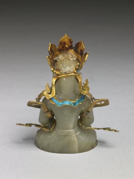 白玉無量壽佛座像