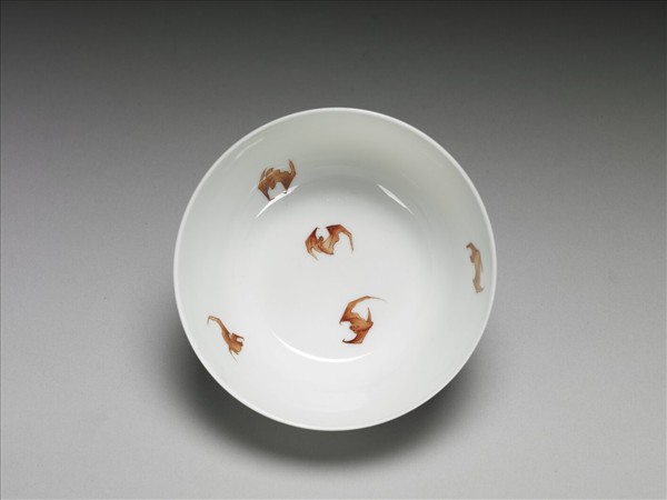 粉彩松鶴長春鍾