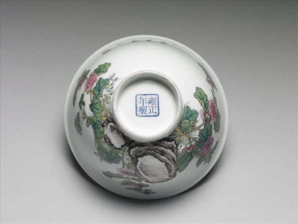 琺瑯彩蜀葵圖碗