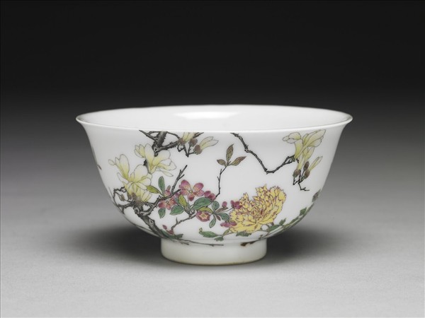 琺瑯彩瓷玉堂富貴圖碗