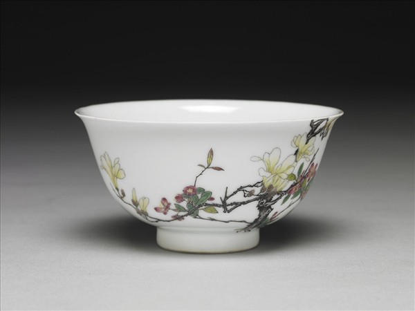 琺瑯彩瓷玉堂富貴圖碗