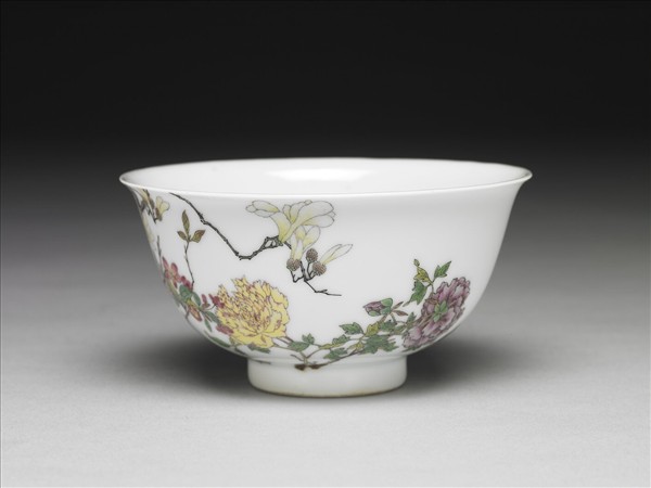 琺瑯彩瓷玉堂富貴圖碗