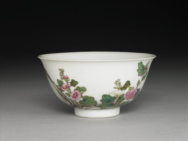 琺瑯彩蜀葵圖碗