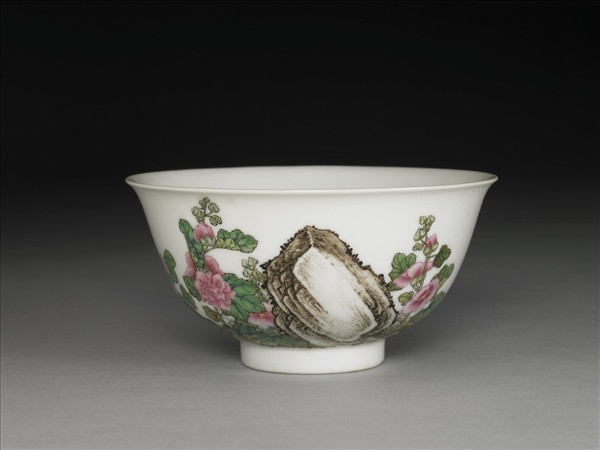 琺瑯彩蜀葵圖碗