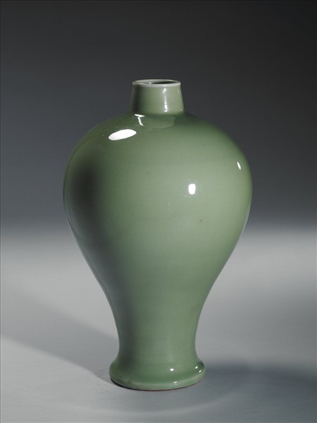 龍泉窯 青瓷帶蓋梅瓶