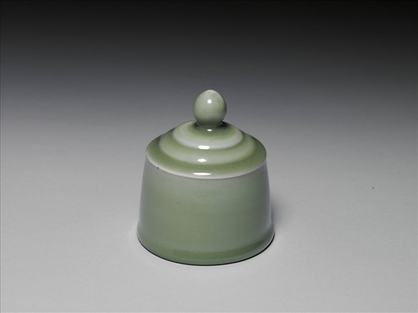 龍泉窯 青瓷帶蓋梅瓶