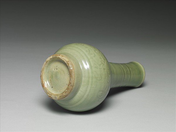 龍泉窯 青瓷長頸瓶