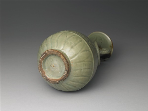 龍泉窯 青瓷獸耳聯環瓶