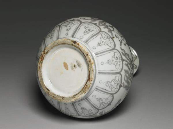 釉裡紅三友玉壺春瓶