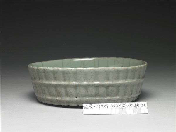 官窯 青瓷蔗段式洗