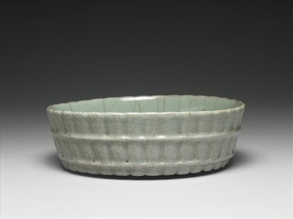 官窯 青瓷蔗段式洗