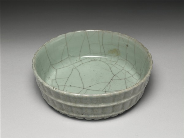 官窯 青瓷蔗段式洗