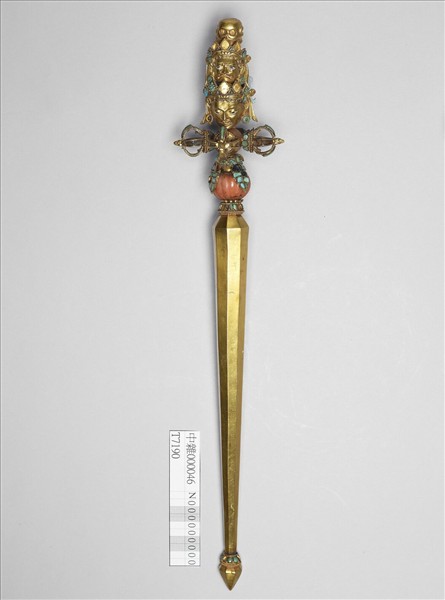 金嵌珊瑚松石喀章嘎