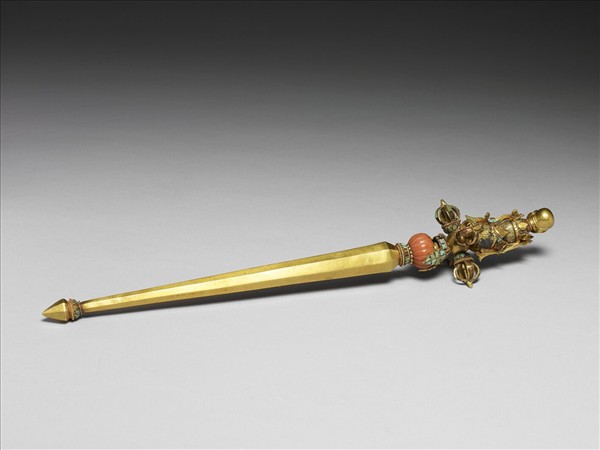 金嵌珊瑚松石喀章嘎