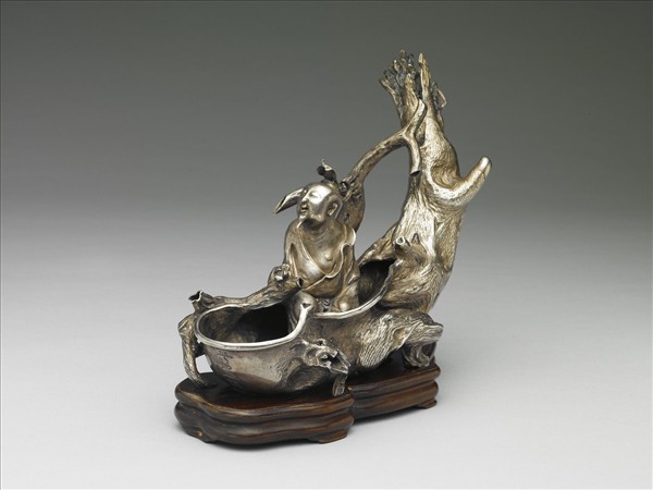 「張騫乘槎」銀槎