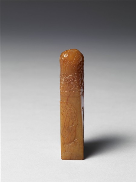 雕山水田黃未刻印