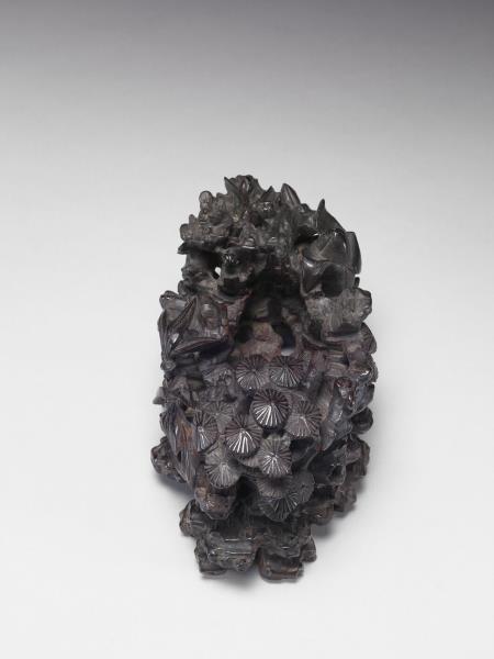 鏤空松竹梅木座