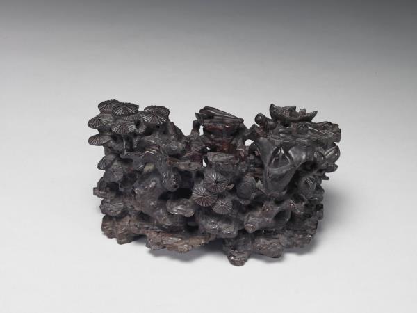 鏤空松竹梅木座