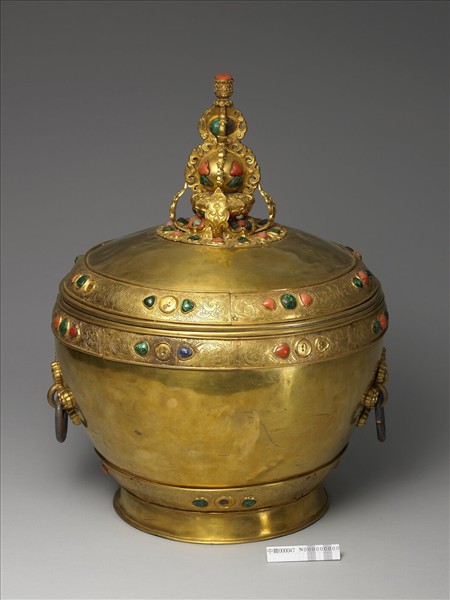 金嵌寶石大蓋罐
