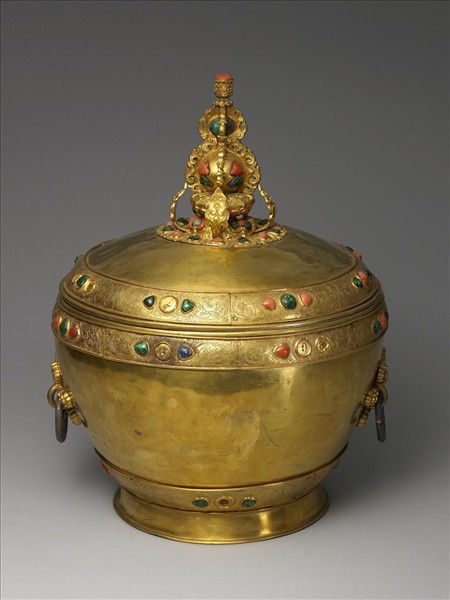 金嵌寶石大蓋罐