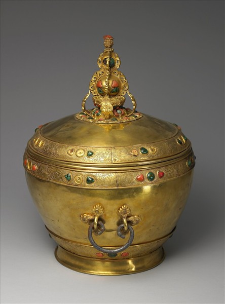 金嵌寶石大蓋罐