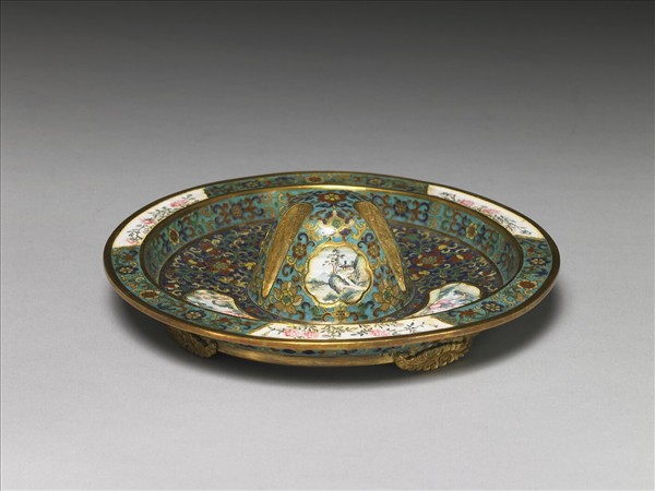 掐絲兼畫琺瑯爵托組