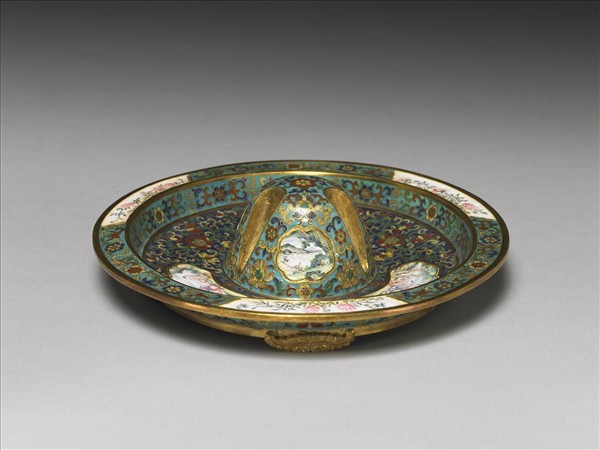 掐絲兼畫琺瑯爵托組