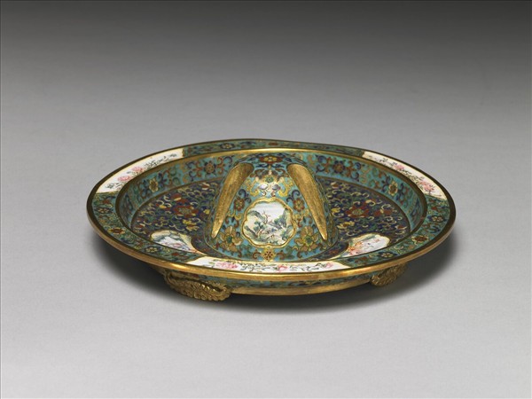 掐絲兼畫琺瑯爵托組