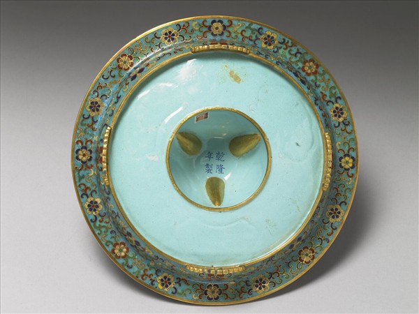 掐絲兼畫琺瑯爵托組