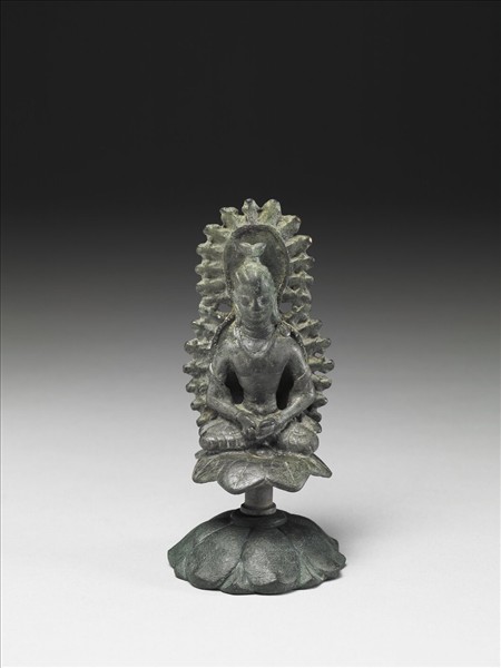 巴基斯坦 斯瓦特 六世紀風格 青銅菩薩坐像