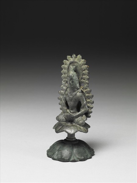 巴基斯坦 斯瓦特 六世紀風格 青銅菩薩坐像