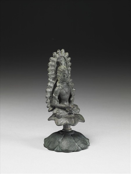 巴基斯坦 斯瓦特 六世紀風格 青銅菩薩坐像