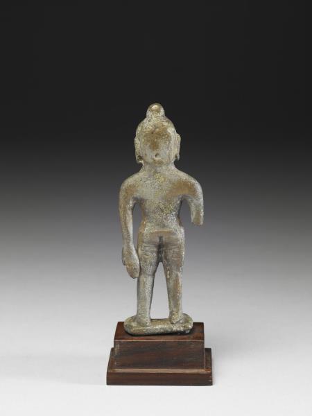 巴基斯坦 斯瓦特 七~八世紀 青銅誕生佛像