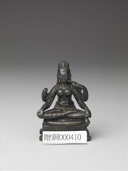 青銅嵌銀與紅銅毘俱胝